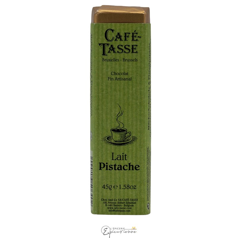 BARRE CHOCOLAT AU LAIT ET PISTACHE 