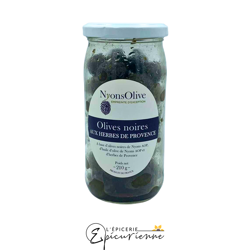 OLIVES NOIRES AUX HERBES DE PROVENCE 