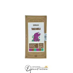 TABLETTE CHOCOLAT AU LAIT 55% "TANZAMILK"