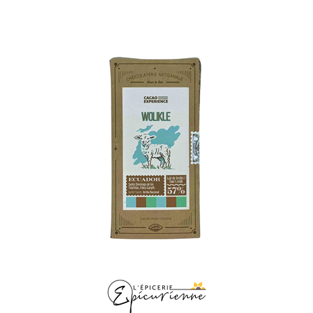 TABLETTE CHOCOLAT AU LAIT 57% "WOLIKLE"