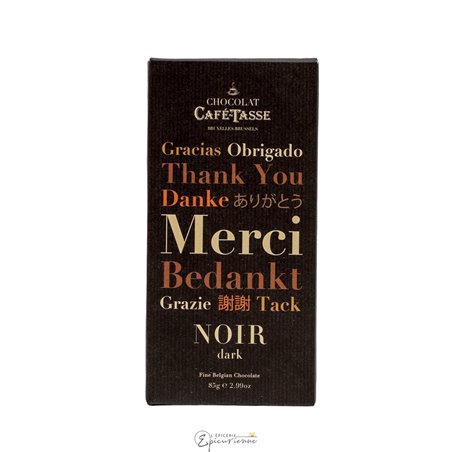 TABLETTE CHOCOLAT NOIR "MERCI"