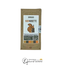 TABLETTE CHOCOLAT NOIR 58% "NOIR NOISETTE"