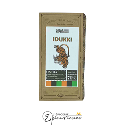 TABLETTE CHOCOLAT NOIR 70% "IDUKKI"