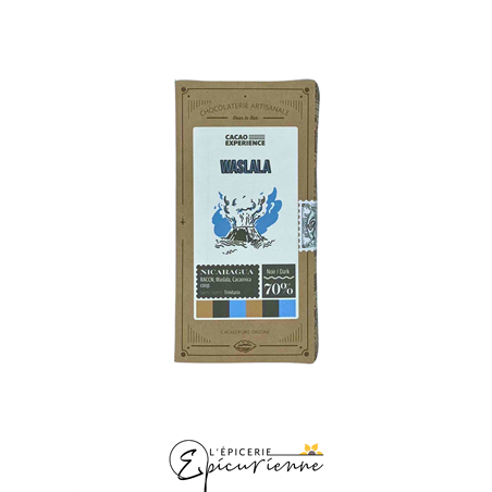 TABLETTE CHOCOLAT NOIR 70% "WASLALA"