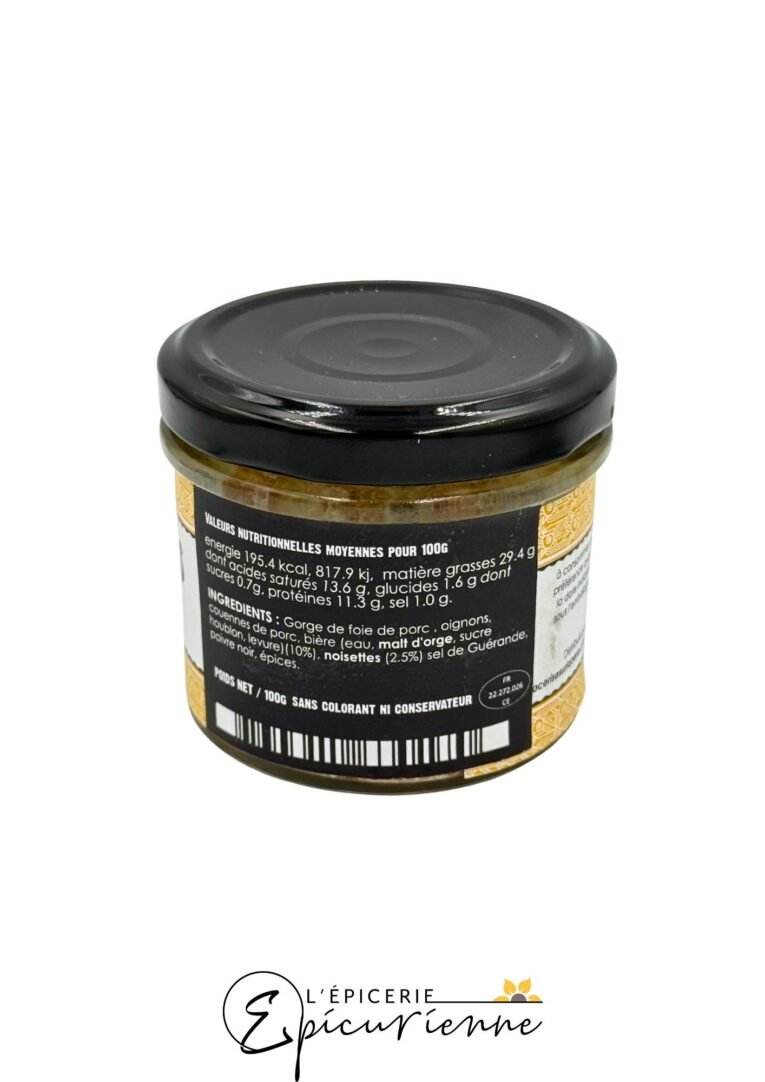 Terrine aux noisettes et bière Mongy – Picotti Picotta