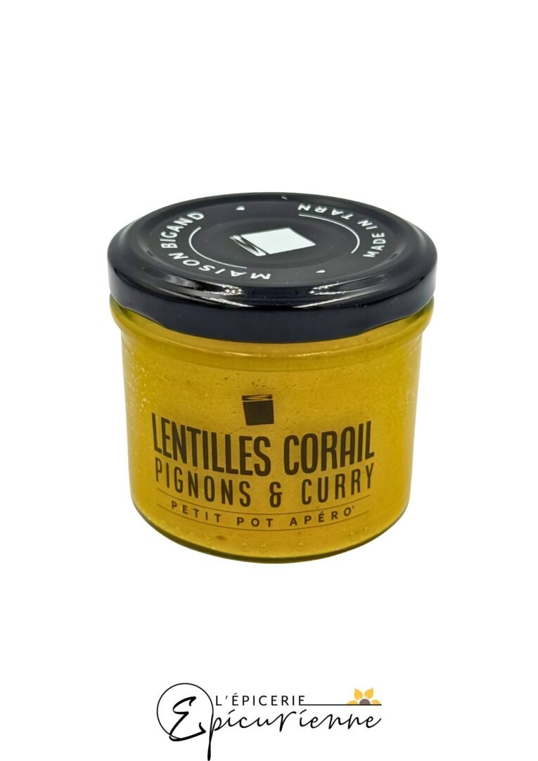Lentilles corail pignons et curry - Maison Bigand
