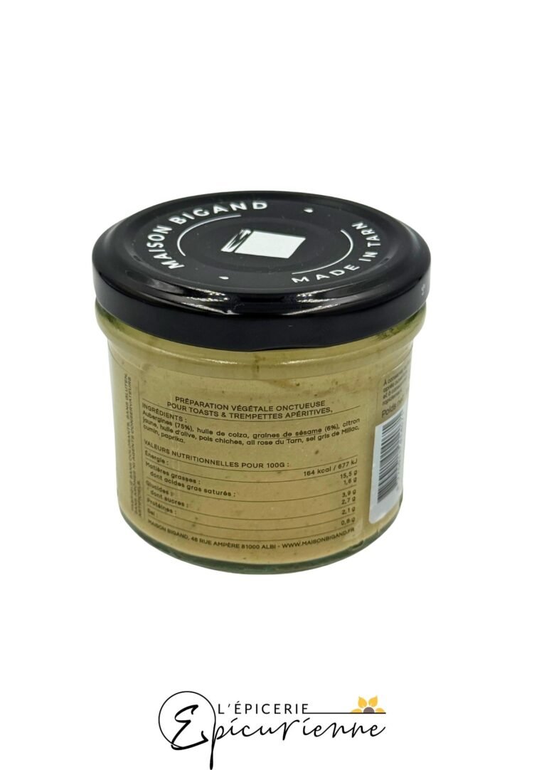 Tartinable Aubergines sésame et cumin