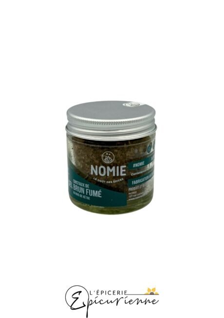 Cristaux de sel brun fumé – Nomie