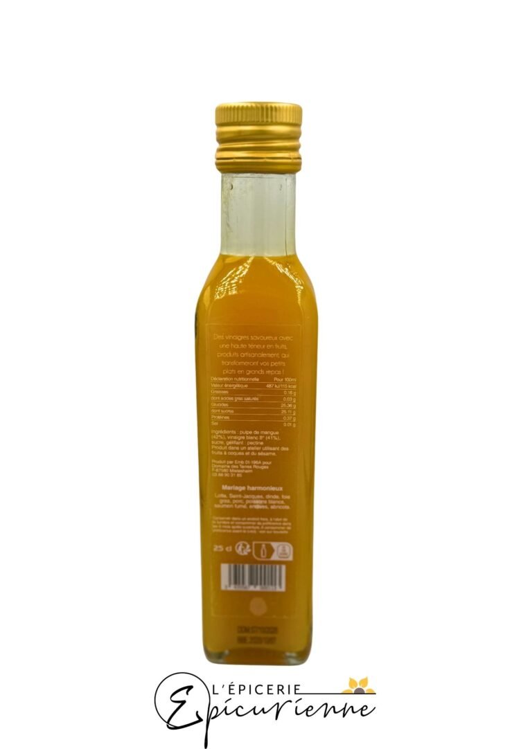 Vinaigre de pulpe de mangue – Domaine des Terres Rouges