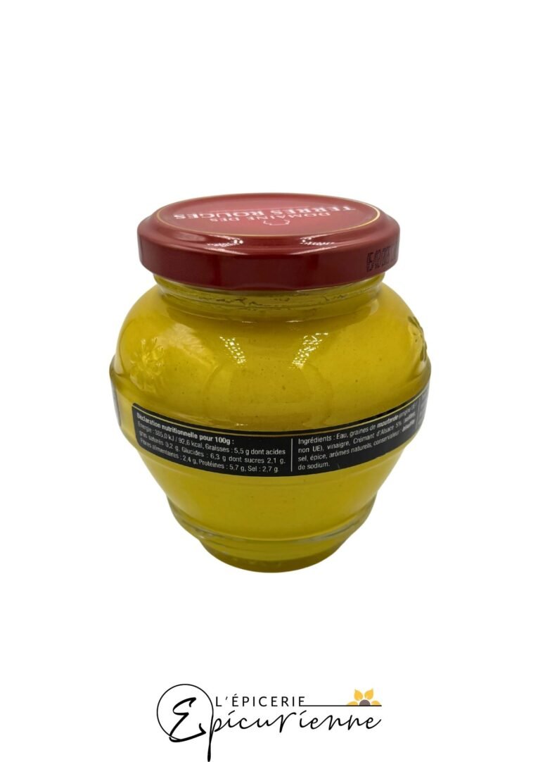 Moutarde au Crémant d’Alsace – Domaine des Terres Rouges