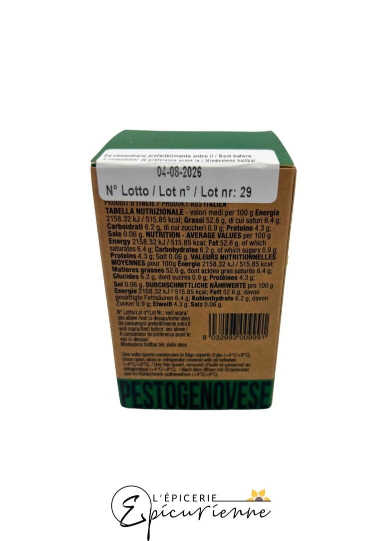 Pesto alla Genovese - Filotea – Sauce basilic AOP