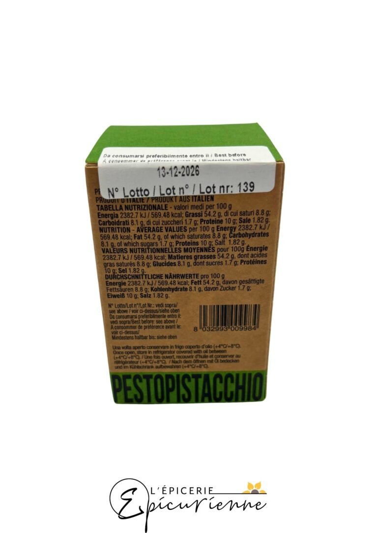 Pesto de pistache -pistacchio Filotea