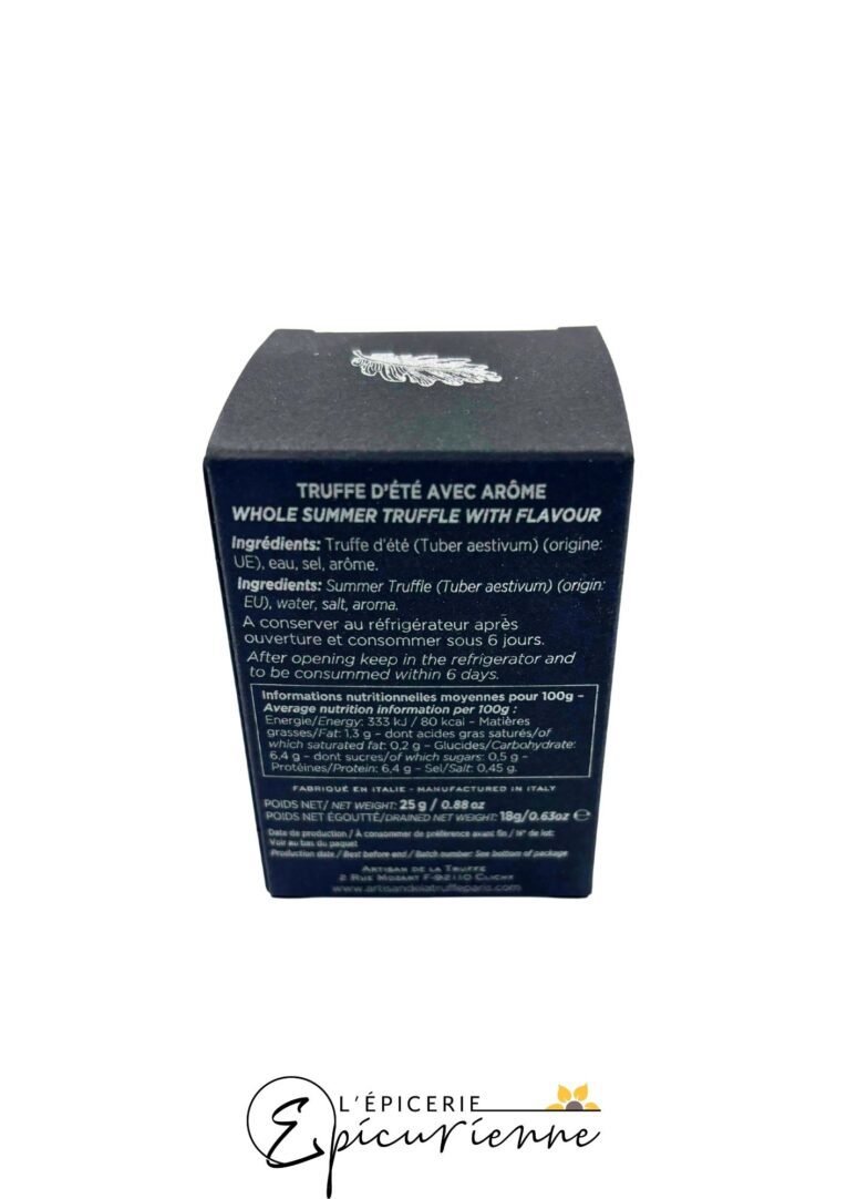 Truffes d'été entières avec arôme - Artisan de la Truffe