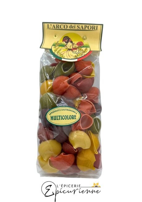 Pâtes pipe rigate multicolores - L’Arco dei Sapori