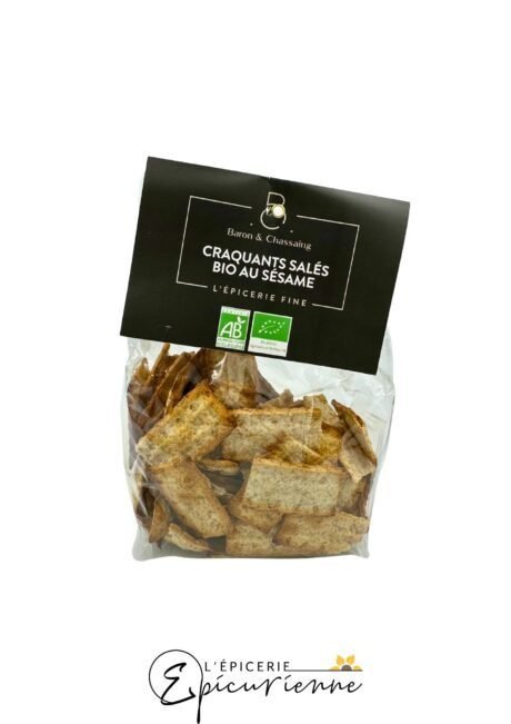 Craquants salés bio au sésame