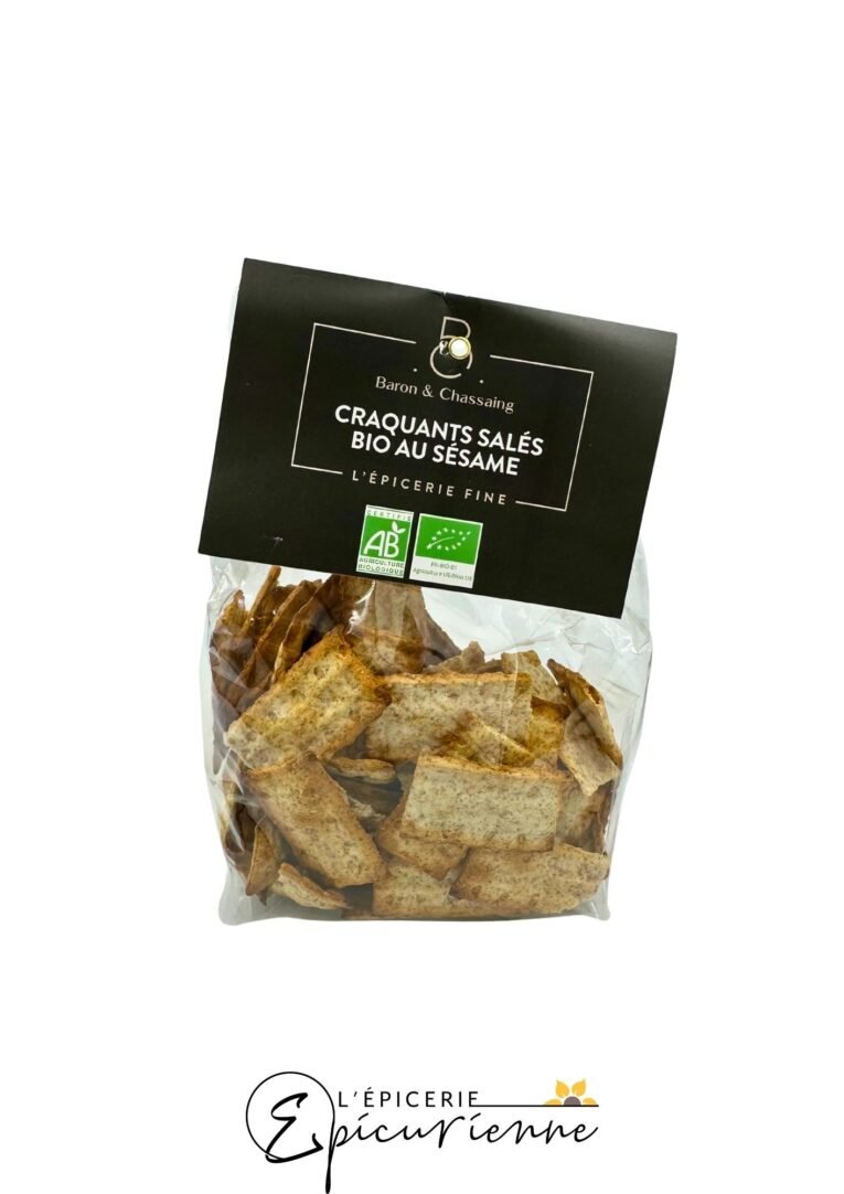 Craquants salés bio au sésame