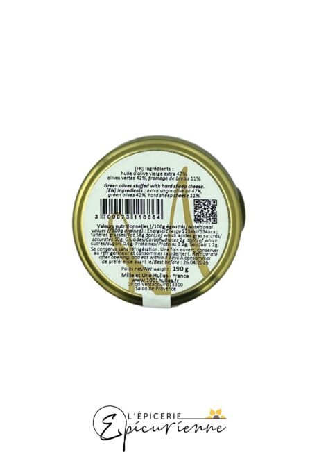 Olives farcies au fromage de brebis– Baron & Chassaing