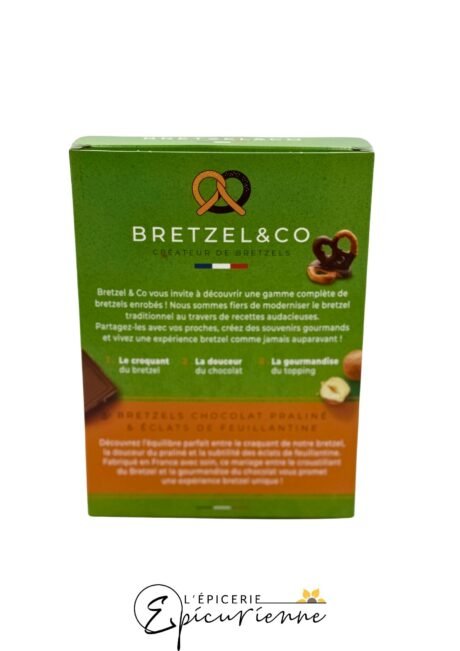 Bretzels chocolat praliné et éclats de feuillantine – Bretzel & Co
