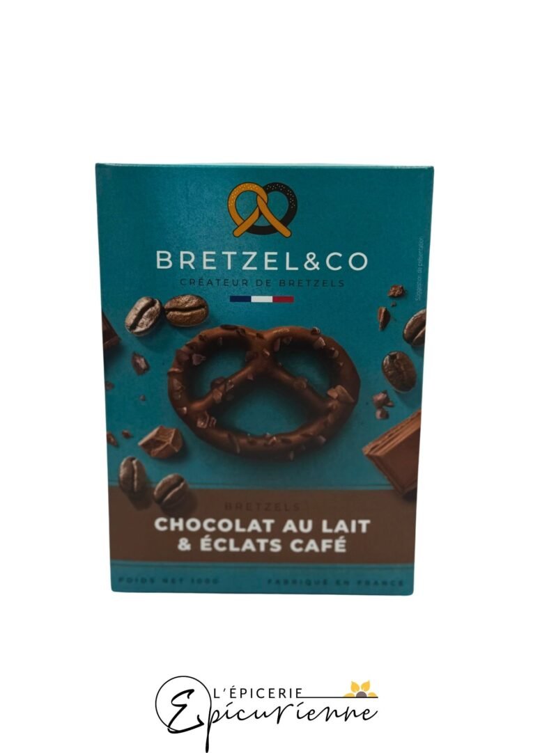 Bretzels chocolat au lait et éclats de café – Bretzel & Co