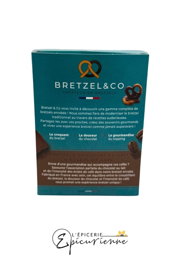 Bretzels chocolat au lait et éclats de café – Bretzel & Co