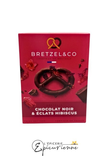 Bretzels chocolat noir et éclats d'Hibiscus – Bretzel & Co