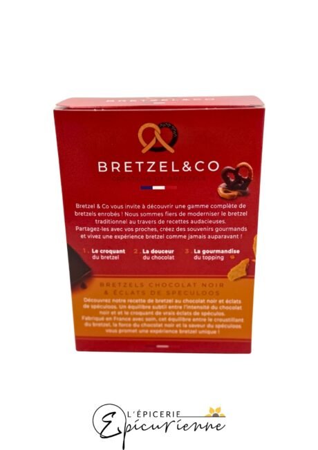 Bretzels chocolat noir et éclats de Spéculoos – Bretzel & Co