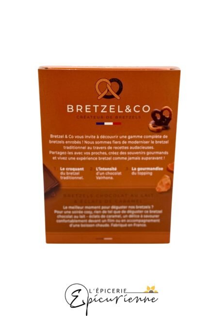 Bretzels chocolat au lait et éclats de caramel – Bretzel & Co