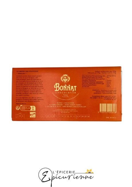 Chocolat noir Bonnat Maragnan - Tablette 100g