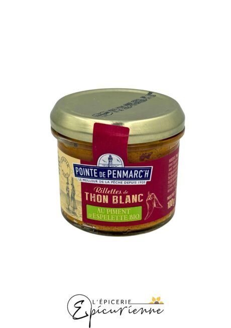 Rillettes de thon blanc Germon au piment – Pointe de Penmarc'h 100g