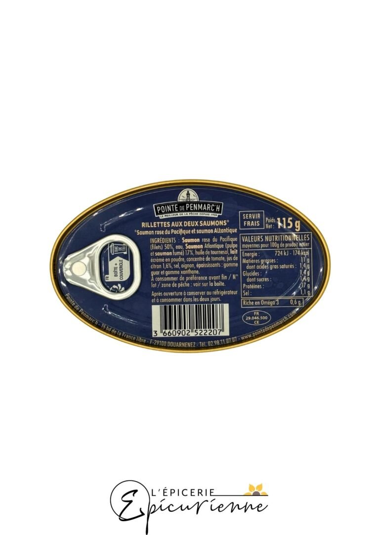 Rillettes aux deux saumons rillettes - Pointe de penmarc'h