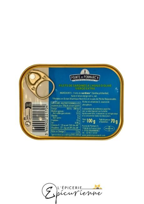 Filets de sardines à l'huile d'olive – Pointe de Penmarc'h