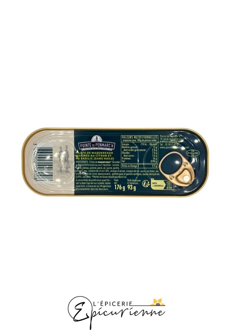 Filets de maquereaux marinés au citron – Pointe de Penmarc’h