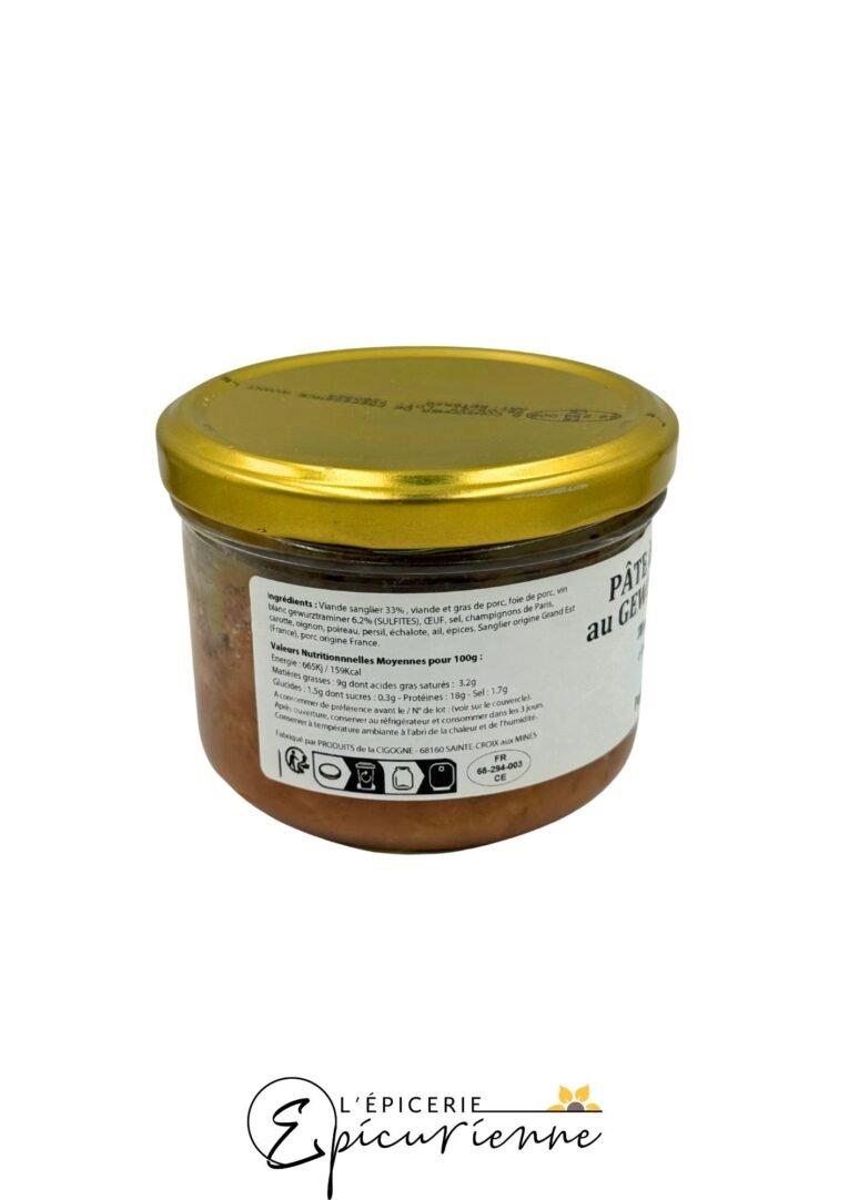 Pâté de sanglier au Gewurztraminer - Les Recettes de Bichette