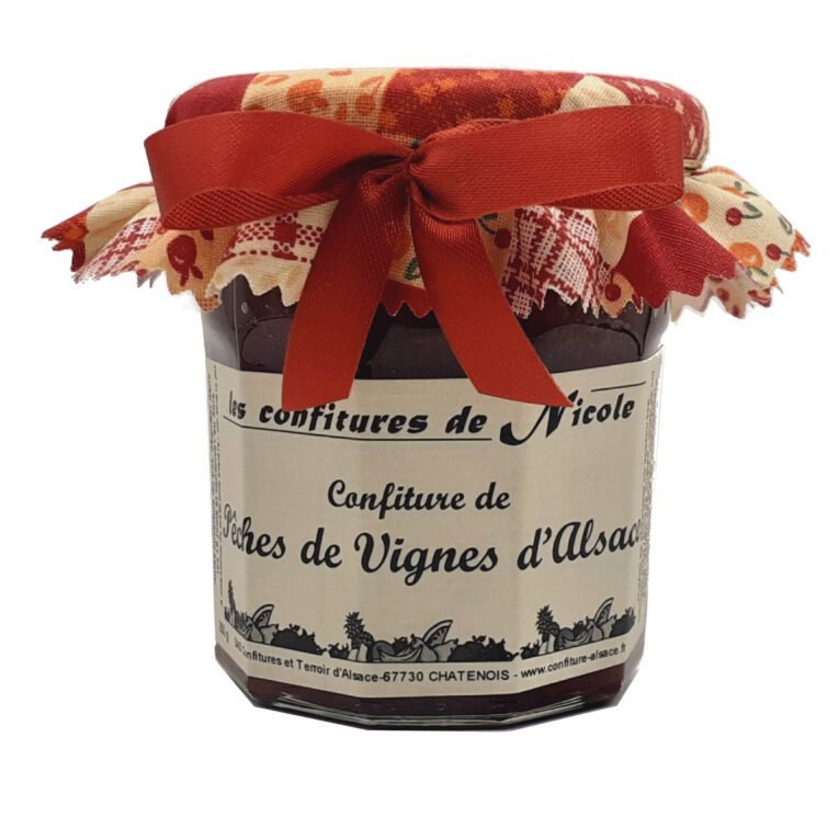 Confiture de pêche de Vignes d’Alsace - Nicole 250g