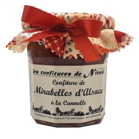 Confiture de Mirabelles d’Alsace à la cannelle- Nicole 250g