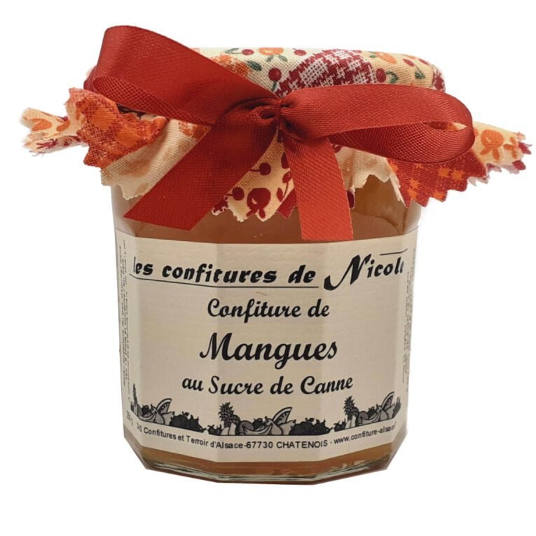 Confiture de mangue au sucre de canne - Nicole - 450g