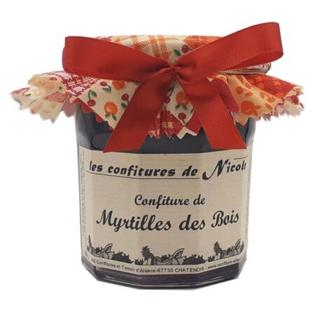 Confiture de myrtilles des bois