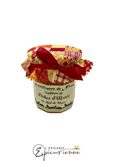 Confiture de pêches au miel - Nicole 250g